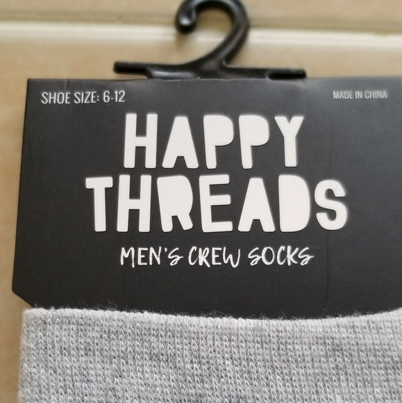 Happy Threads Mens Crew Socks - Picture 3 of 3